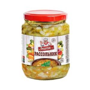 Суп Рассольник ст/б крышка твист 500гр ЗНАТОК 1/6шт