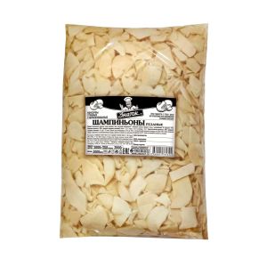 Грибы Шампиньоны пакет 3000г резаные ЗНАТОК 1/6шт