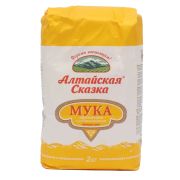 Мука пшеничная хлебопекарная 1сорт 2кг Алтайская сказка 1/4шт