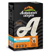Рис длиннозерный шлифованный 1сорт пак.д/варки 400гр Алтайская сказка 1/9шт
