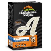 Рис круглозерный шлифованный пак.д/варки 400гр Алтайская сказка 1/9шт