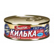 Килька Балтийская обжаренная в томат.соусе ж/б 240гр ключ ГОСТ ЗНАТОК 1/24шт