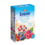 Каша Овсяная ГЕРКУЛЕС МОМЕНТ АСС. №4 (черн./малин/землян.) 210 гр 35гр*6  1/7шт арт.2700 184 Мирфудс
