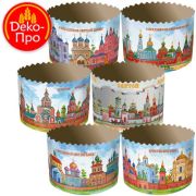 Форма бумажная для кулича 90*90 Кремли  1/2000шт