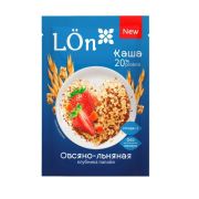 Каша Овсяно-льняная момент «Клубника и папайя ТМ Lon» 30гр 1/20шт арт.2700 287 Мирфудс