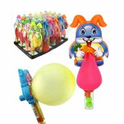 Драже с игрушкой зайчик с шариком 2 гр